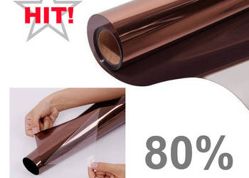Folia lustro weneckie brązowa 80%