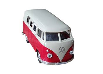 Model Samochodu Volkswagen Bus T1 1963 Ogórek 1:34 Metalowy Welly okazja