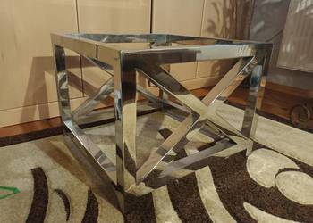 Stelaż pod stolik kawowy glamour stal nierdzewna