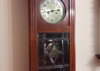 Zegar ścienny Gustav Becker grawerowana szyba antyk,zabytek Sprawny