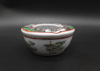 Antyczna porcelanowa popielniczka malowana ręcznie CHINY