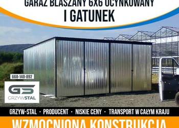 Garaż Blaszany Jednospadowy| Garaże Blaszane |Wiata|Ocynk  - GRZYWSTAL