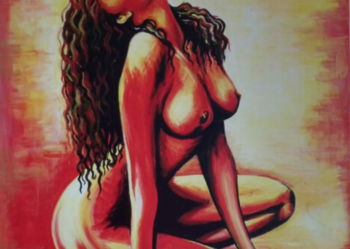 Akt kobiecy,akryl,60x50