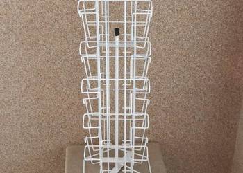 Stojak obrotowy na widokówki kartki okolicznościowe 18 kieszeni na ladę