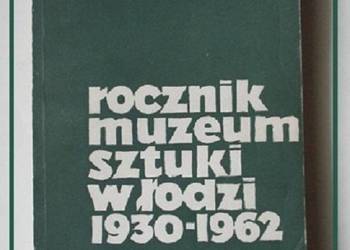 Rocznik-Muzeum Sztuki w Łodzi, 1930 - 1962 / sztuka / art