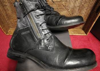 Trapery BUNKER Rozm. 44 Skóra Naturalna Wkładka 28,5cm NOWE bez metki