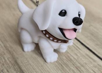 Brelok Szczęśliwy Piesek 3d - Druk3D Keychain fidget mixGadzet