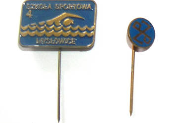 przypinka pinsa Polski Związek Pływacki i Szkoła Sportowa Mysł._Dd