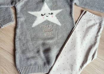 Komplet sweterek i legginsy dziecięce 98