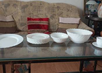 Zestaw Arcopal - talerzyki, miska, miseczki, półmisek