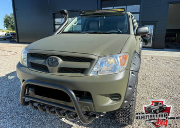 Orurowanie Przednie Niskie Kły Baranek TOYOTA HILUX 2006-2015 CZARNE malowa