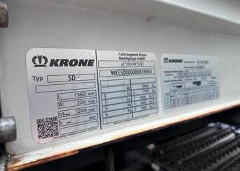 2004 Krone sd z wnęką (fossa)