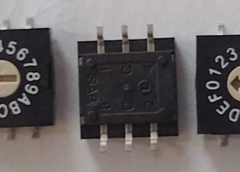 R9316ros smd 6pin Zadajnik kodu HEX/BCD, 16 poz. płaski 10x10x4.6mm3+3