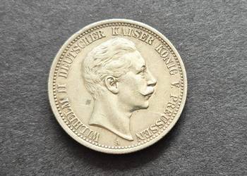 76) NIEMCY PRUSY srebro - 2 Marki - 1908 r.