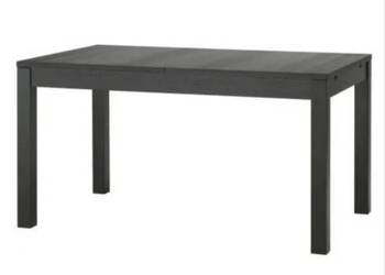 Stół rozkładany czarny Ikea Bjursta XXL