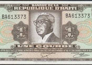 HAITI 1 GOURDE 1979 - STAN BANKOWY UNC