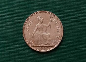 WIELKA BRYTANIA - 1 pens (1967r)