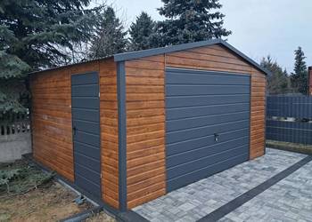 Garaż blaszany wiata Wzmocniony PROFILAMI. Producent SZYBKA REALIZACJA