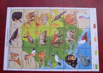 Sierra Leone 1990 MNH Mi. 1979/96 Fauna Dzikie Zwierzęta  a