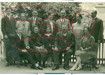Stare zdjęcie fotografia rodzina okres międzywojenny
