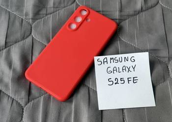 Etui Case Plecki do Samsung Galaxy S25 FE – Czerwone Silikonowe