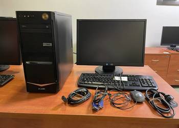 Zestaw komputer + monitor + klawiatura