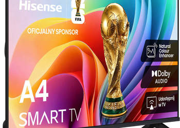 Hisense 32A4S telewizor 32 Smart TV HD Ready VIDAA 60 Hz karton 2026