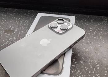 Apple iPhone 15 PRO, 1T, Natural titanium (szary)