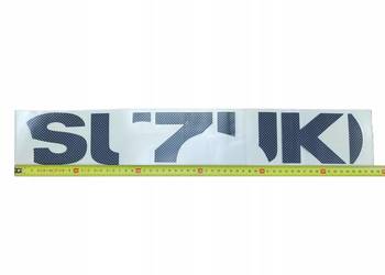 NAKLEJKA EMBLEMAT LEWY BOCZEK SUZUKI GSX-R600 BLUE-WHITE 1997-2000