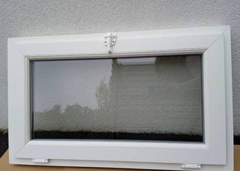 Okno gospodarcze uchylne NOWE PCV 100x80