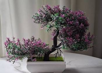 Sztuczne drzewko Bonsai z doniczką miniaturka