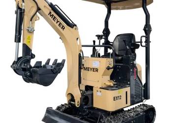 Minikoparka MEYER EX12 (ROZSUWANE GĄSIENICE, SKRĘTNE RAMIE, JOYSTICK)
