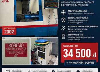 FREZARKA CNC ROSILIO VH 850 – CENTRUM OBRÓBCZE – 2002 – BYDGOSZCZ