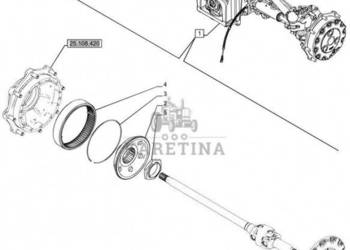 New Holland T6070 Tarcza 100.5mm id x 266.5mm od x 77.35mm thk 5141691