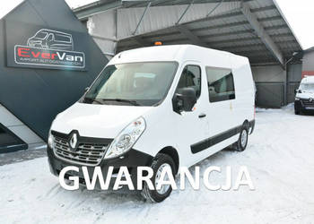 Renault Master średniak 7 osobowy brygadówka doka pełna opcja