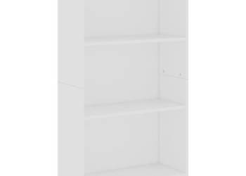 3-poziomowy regał na książki biały 60 x 24 x 109 cm WM-800864