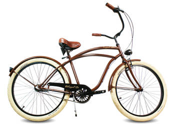 Rower miejski 26 / 28  beach Cruiser BROWNIE RoyalBi RETRO