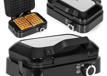 Gofrownica na 2 duże gofry nieprzywierająca powłoka regulacja temperatury…