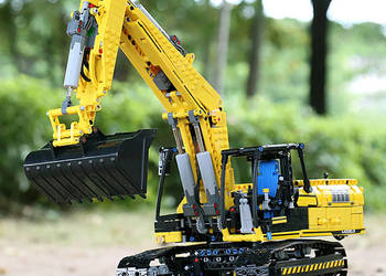 Klocki koparka 2169 el zdalnie sterowana 2.4GHz gąsienice aplikacja