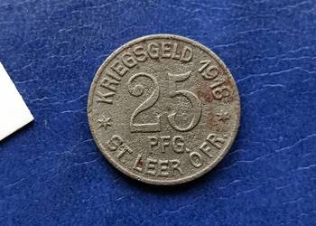 Stare monety 25 fenig 1918 Leer Niemcy