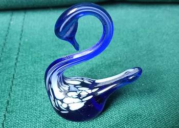 Stary szklany łabędź prl