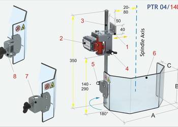 Osłona PTR 04/140 Osłona wieratrki PTR 04/140