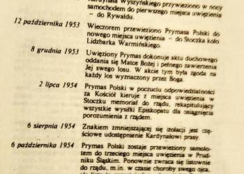 Wyszyński Zapiski więzienne książka religijne księgarnia Kondratowicza okaz