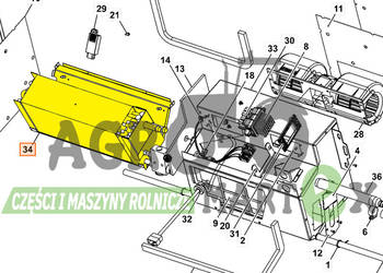 336/A1317, 336-A1317 CHŁODNICA NAGRZEWNICY JCB