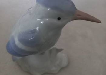 Figurka porcelanowa ptak Zimorodek