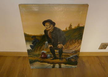 Obraz na płótnie Pajor.M 1984r ładny stan