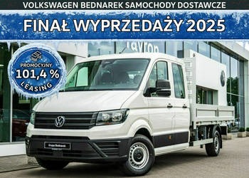 Volkswagen Crafter Skrzyniowy Doka z podwójną kabiną, 4490mm, 2.0 TDI 177 …