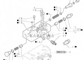 New Holland T6010 T6090 T6070 Zawór kolektora 84135997
