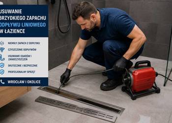 Usuwanie nieprzyjemnego zapachu ze zlewu, Wrocław, hydraulik czyszczenie
