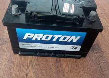 Akumulator Proton 74 ah 620A z diesla stan bdb